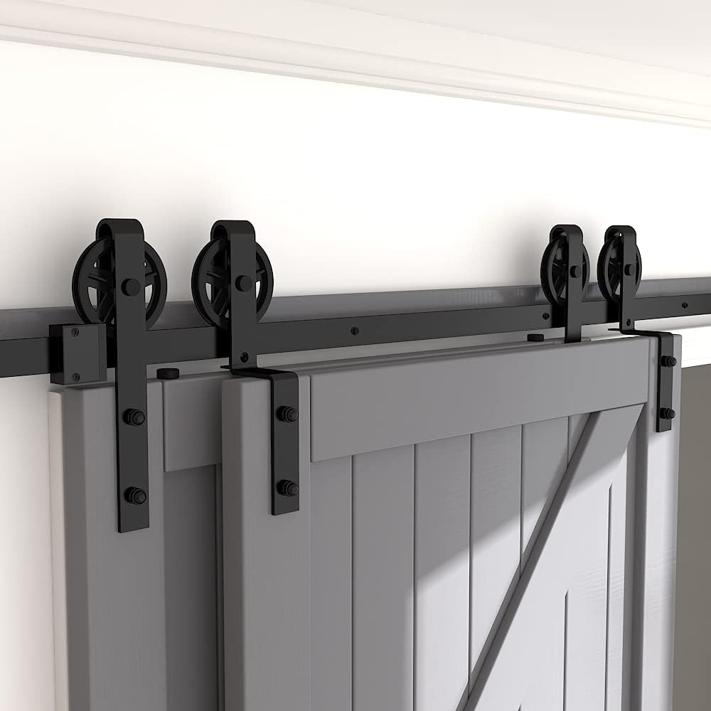 Buy skysen 13FT Heavy Duty Sliding Barn Door Hardware Single Track ...