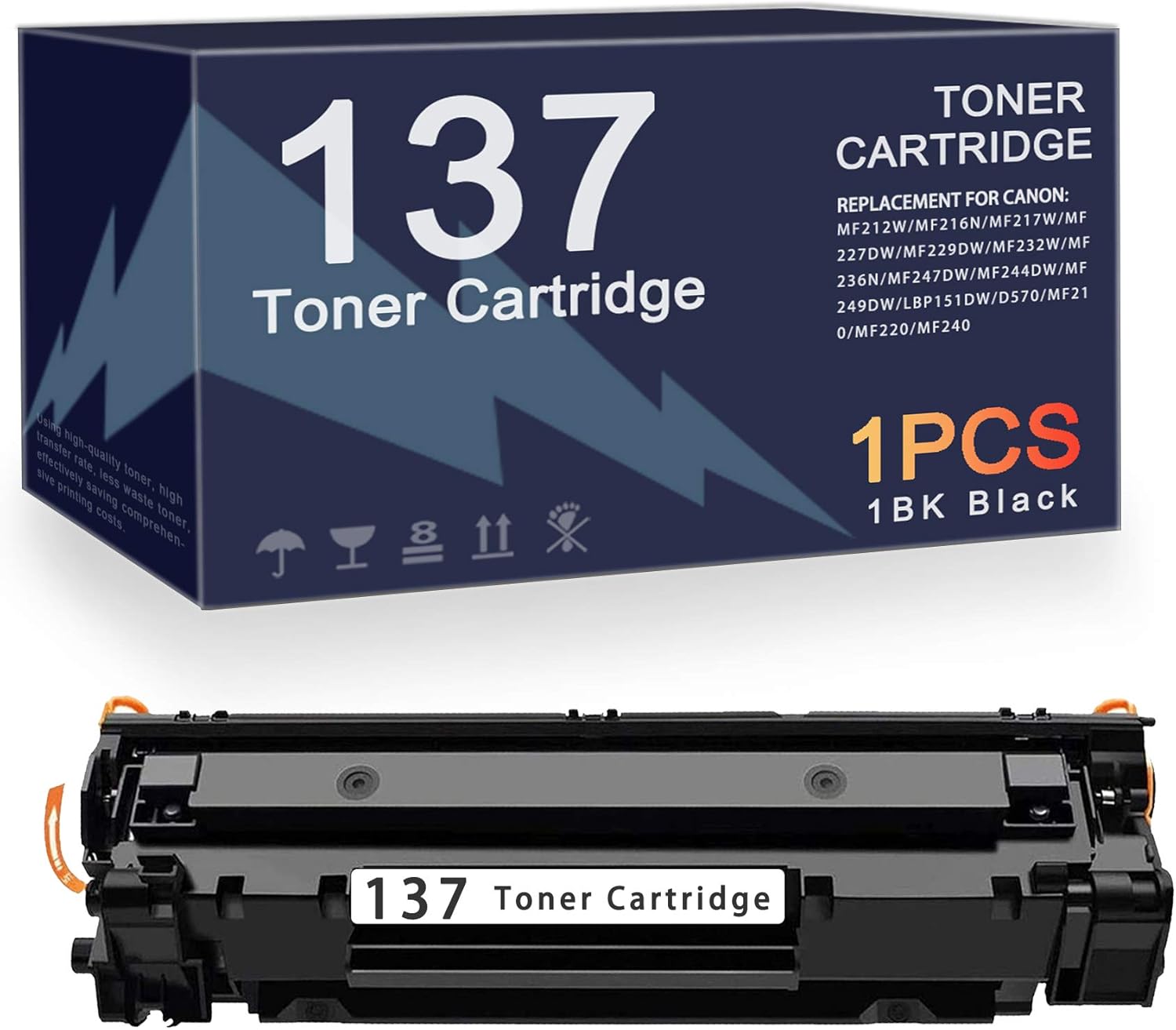 Buy 1pk Black Cartridge 137 Toner Cartridge Replacement For Canon 137 Imageclass Mf240 Mf247 Mf232w Mf217w Mf212w Mf2 Mf240 Lbp151dw Mf249dw Mf236n Mf212w Printers Toner Online In Turkey B08sj