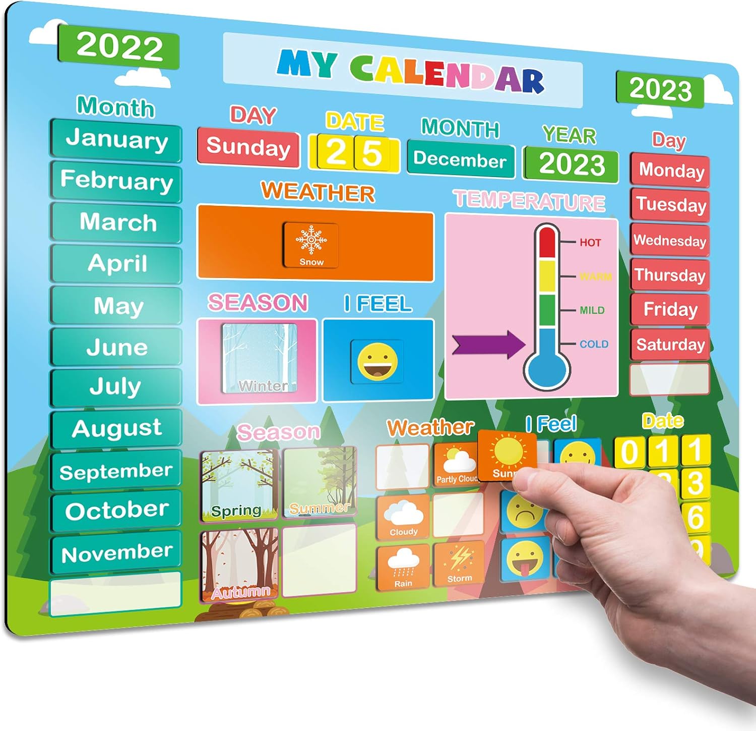 2021 Daily Magnetic Calendar for Kids Magnetic Turkey | Ubuy